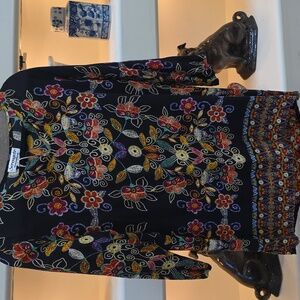 Serengeti Black Floral Blouse